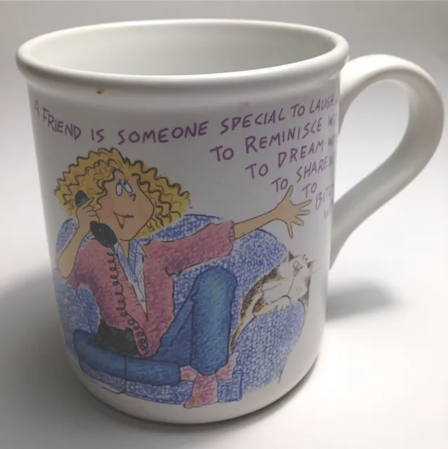 Coffee Tea Mug Cup Friend Someone Special Reminisce Dream Share Bitch With Cat 2
