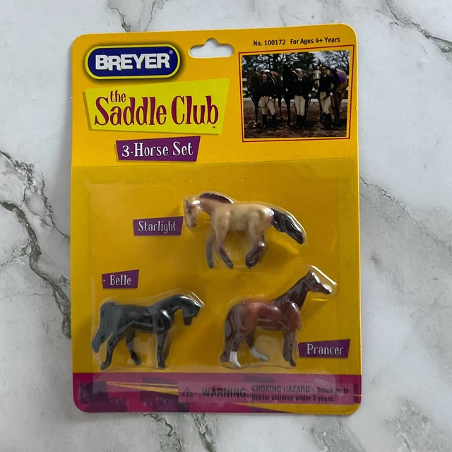 Saddle Club Mini Whinnies 3- Horse Set フィギュア ダイキャスト 人形 Breyer mini whinnies whinny saddle club set prancer bell starlight