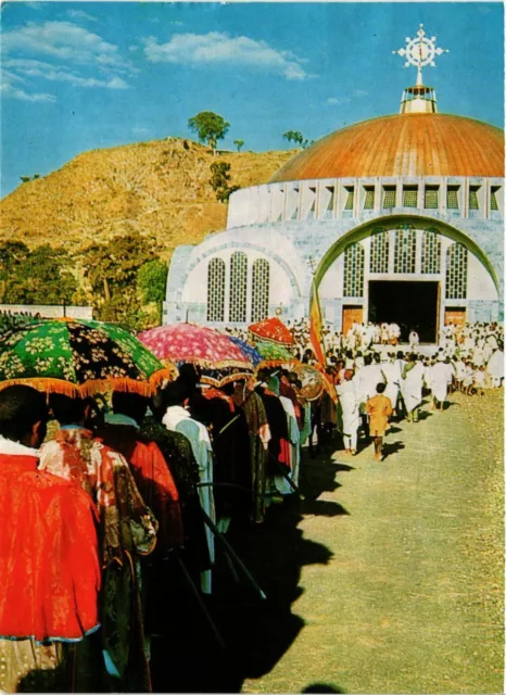 CPM AK Timkat Procession St. Mary of Zion Cathedral in Axum MOROC (880860)