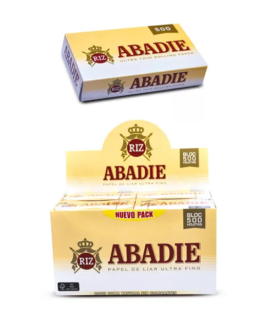 ABADIE 500 caja completa, 20 libritos de papel de liar  Precintado.