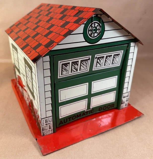 VINTAGE TIN TOY Automatic Toll Gate Sold By Sears Japan Works with