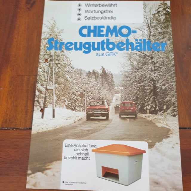 CHEMO GFK Behälter Schlepper Traktor Prospekt Landmaschine k