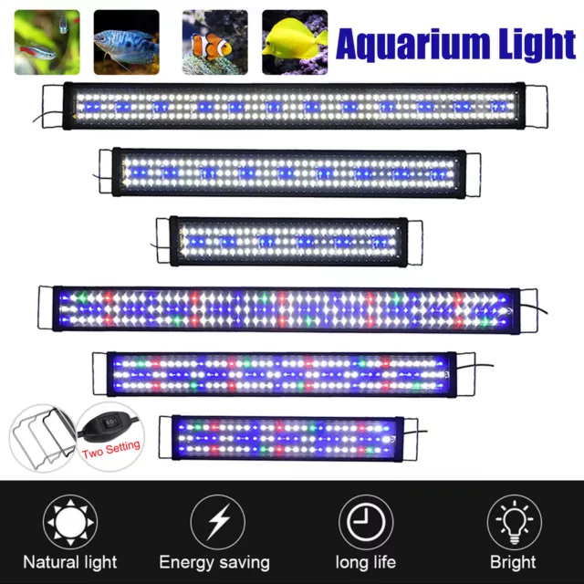 30 120 180cm Full Spectrum Aquarium LED Light Lighting Aqua Plant Fish Tank Lamp