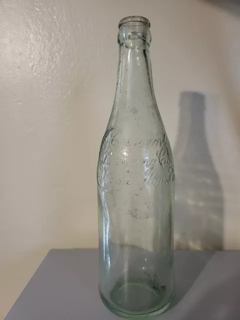 Vintage Glass Bottle Washington Pa Crescent Brewing Co Antique Bottle