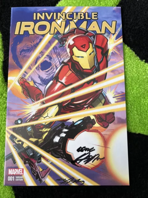 Invincible Iron Man #1 Neal Adams Variant RARE SIGNED BY NEAL ADAMS!
