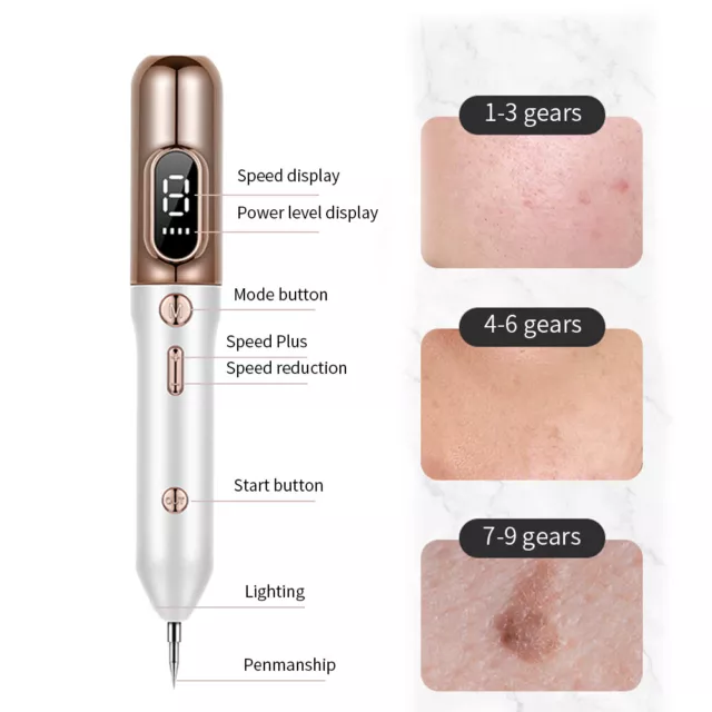 Electric Laser Plasma Mole Removal Pen Dark Spot Remover Skin Wart Tag Tattoo US 3