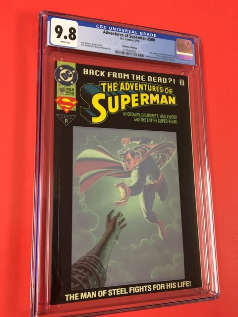 ADVENTURES  OF  SUPERMAN # 500 (1993) CGC 9.8 1st  STEEL  COLLECTORS EDITION KEY