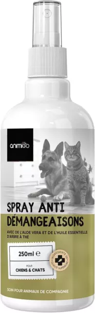 Spray anti Démangeaisons & Irritations Chien Et Chat 250Ml - Formule 100% Nature