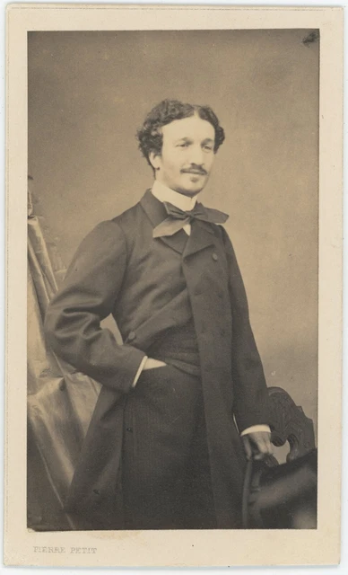 CDV circa 1860. Homme, noblesse parisienne à identifier par Pierre Petit à Paris