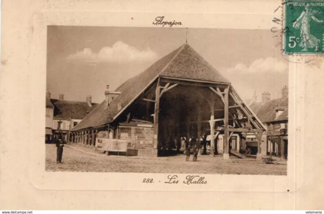 6391 cpa Arpajon - Les Halles