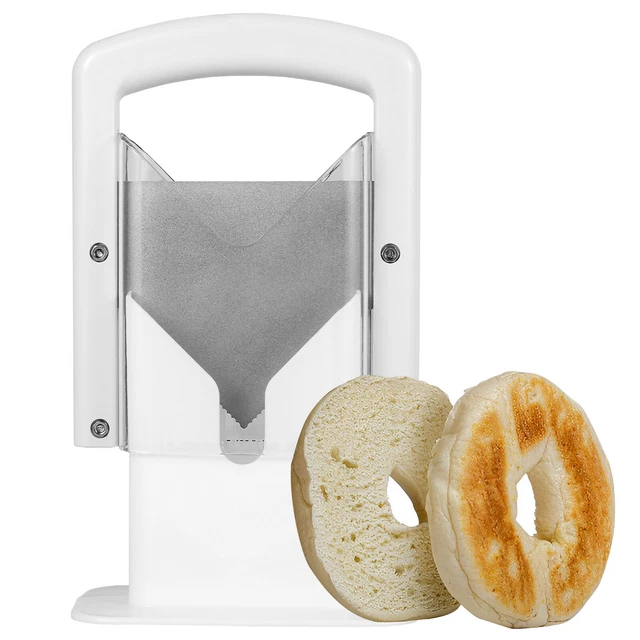 BAGEL CUTTER SLICER with Safety Handle Household Bagel Slicer Stainless
