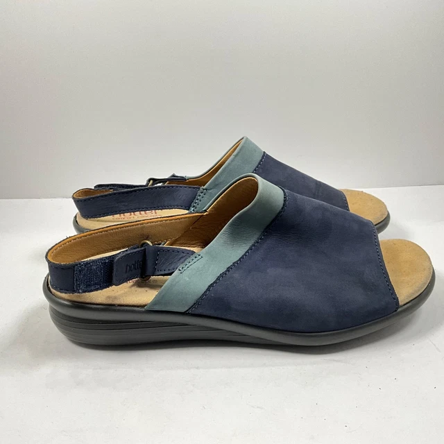 UK SIZE 5.5 Hotter Augusta Blue Open Toe Leather Sandals 4.99 PicClick UK