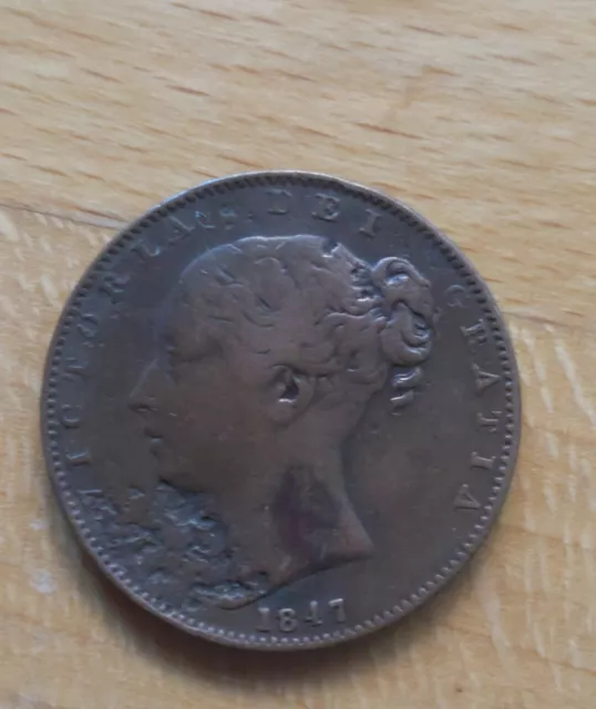 1847 Half penny GB VGC 👀 DESC 📷S and all my other coins for sale British coin!