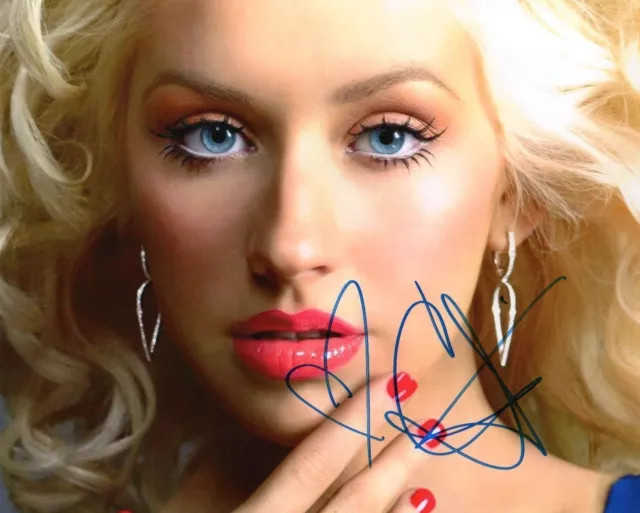 Christina Aguilera Autographed Signed A4 Pp Poster Photo Print 1