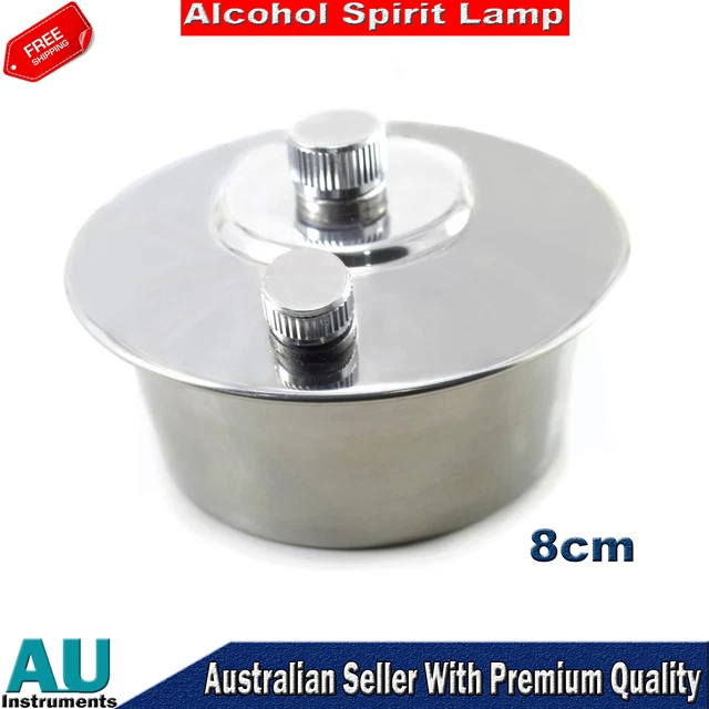 Spirit Alcohol Burner Dental Lab & Jeweler's Alcohol Lamp With Adjustable Woven Wick Bunsen Burner