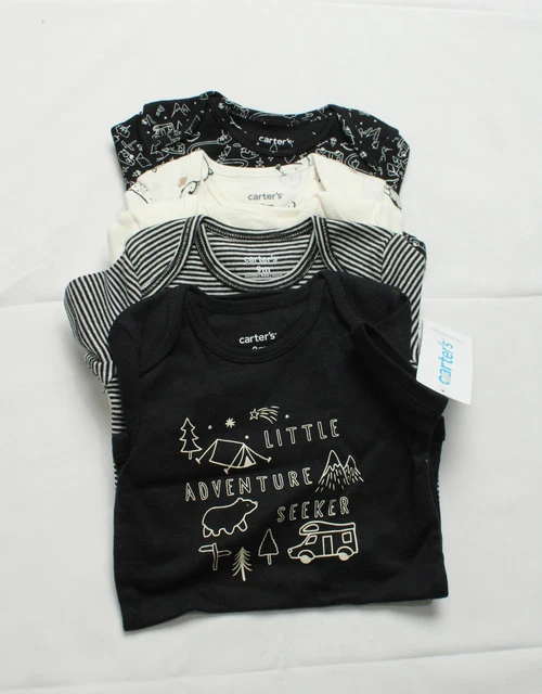 Carter's Baby Boy's 5-Pc Little Adventure Seeker Bodysuit AR8 Black Size 9M NWT