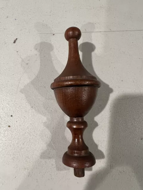 Vintage/ Antique Top Solid Wood Finial for Grandfather Clock  