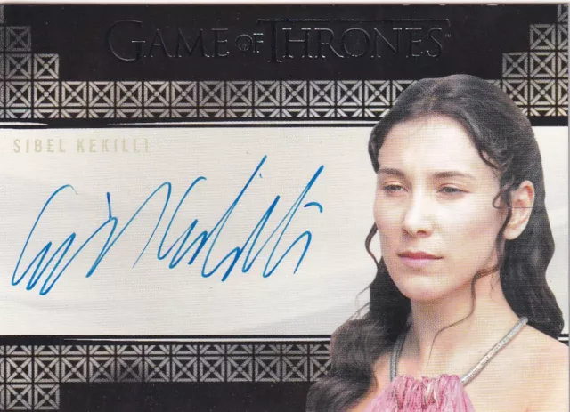 Game of Thrones Valyrain Steel Autograph Card Sibel Kekilli as Shae