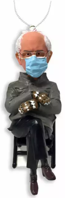 Bernie Sanders Inauguration Day Mittens Bobblehead Ornament