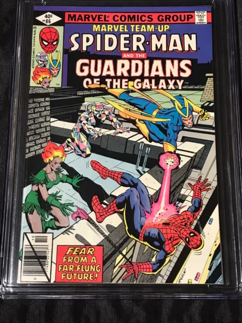 1979 Marvel Team-Up #86 CGC 9.8 NM/MT w/ White Pgs Spidey + Guardians of Galaxy! 2