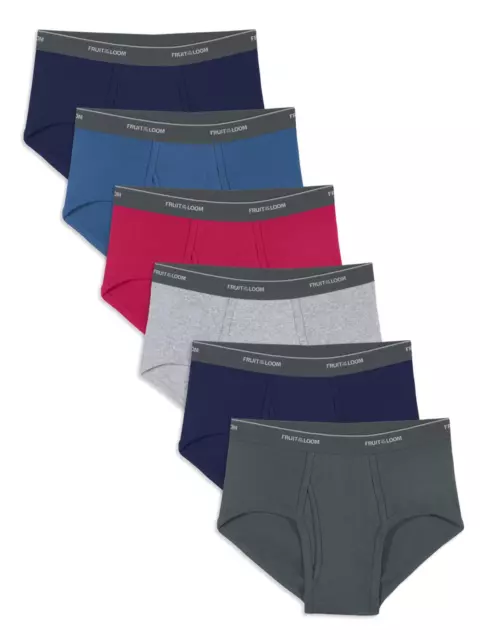 Fruit of the Loom Mens Briefs Underwear Small Blue Black Breathable 5 Pack  New