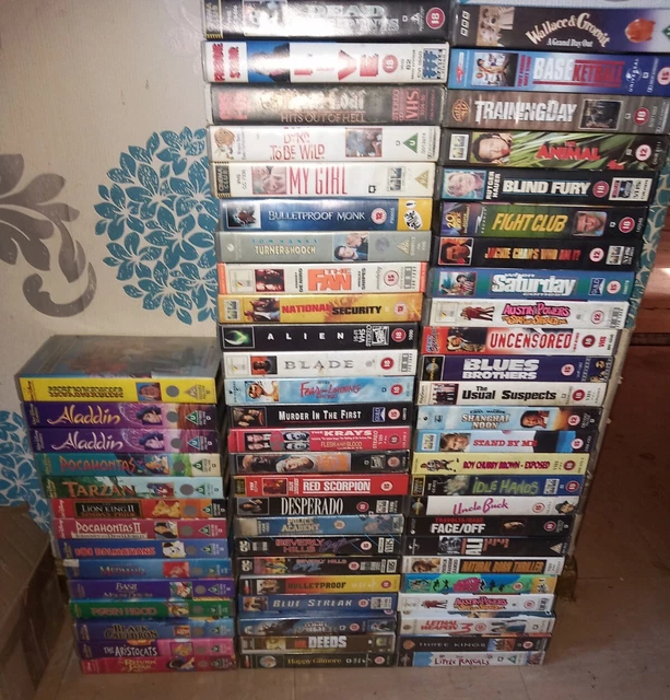 HUGE VHS TAPES Joblot Bundle Of X64 VHS Tapes Random Vintage Mix £25.95 PicClick UK