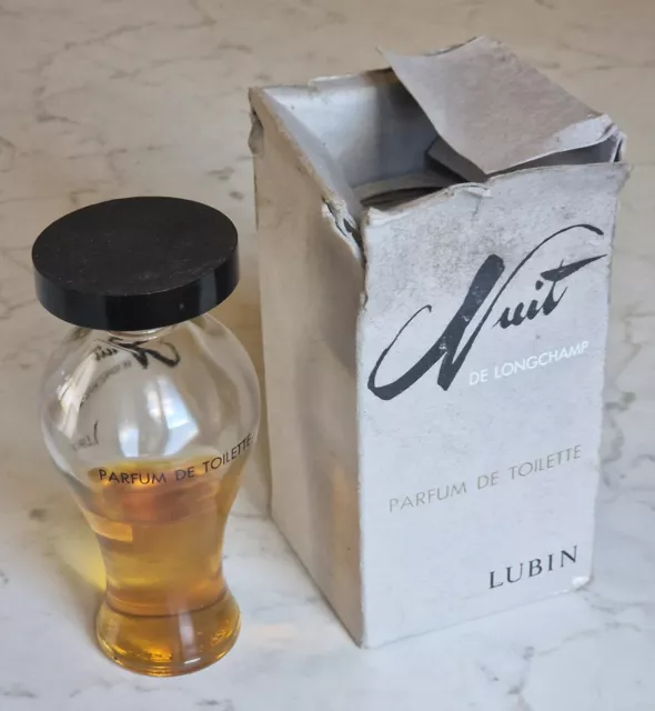 ancien flacon parfum toilette LUBIN avec coffret- NUIT de LONCHAMP  90° - 22 cl