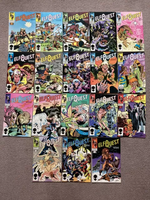 Elf Quest Marvel 18 Comics Lot Between #2 & #21