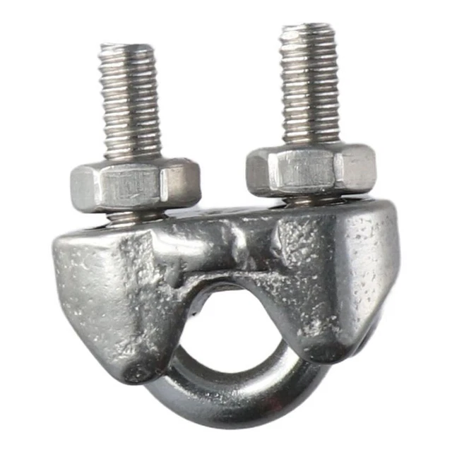 304 perno a U acciaio inox fissaggio M4 cavo bloccaggio corda cavo clip