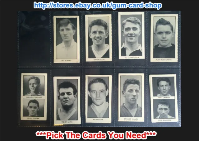 D.c. Thomson - World Cup Footballers 1958 (Wizard) (G/F) *Please Select*