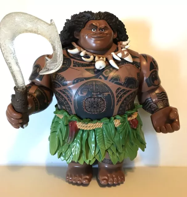 DISNEY MOANA TALKING Maui 12 Action Figure Light Up Magical Fish