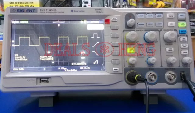 1PCS Siglent SDS1102CNL 2CH+1 EXT Digital Oscilloscope 100MHz 1GSa/s 40Kpts