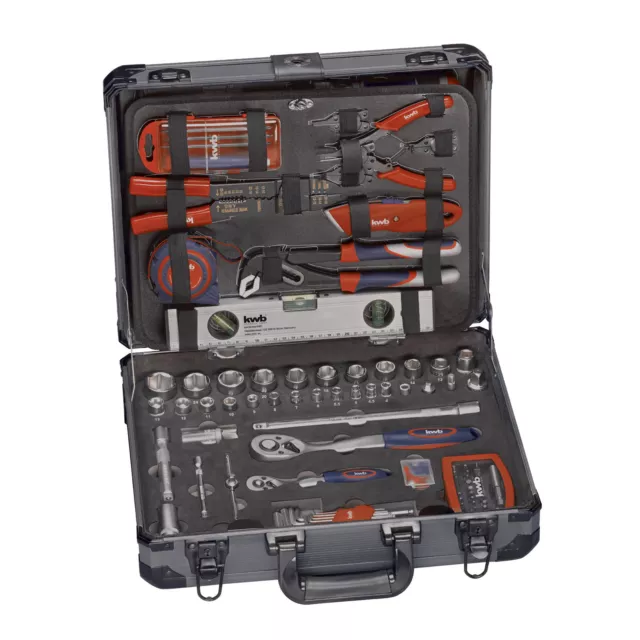 Kwb Mallette Avec Lot D'Outils, 129-teilig, Portable Caisse à Outils 2