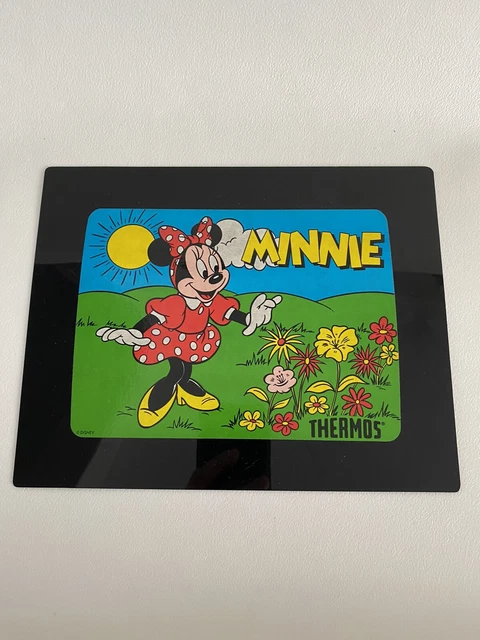 Vintage Thermos Place Mat Decorative Mat Disney minnie mouse flowers