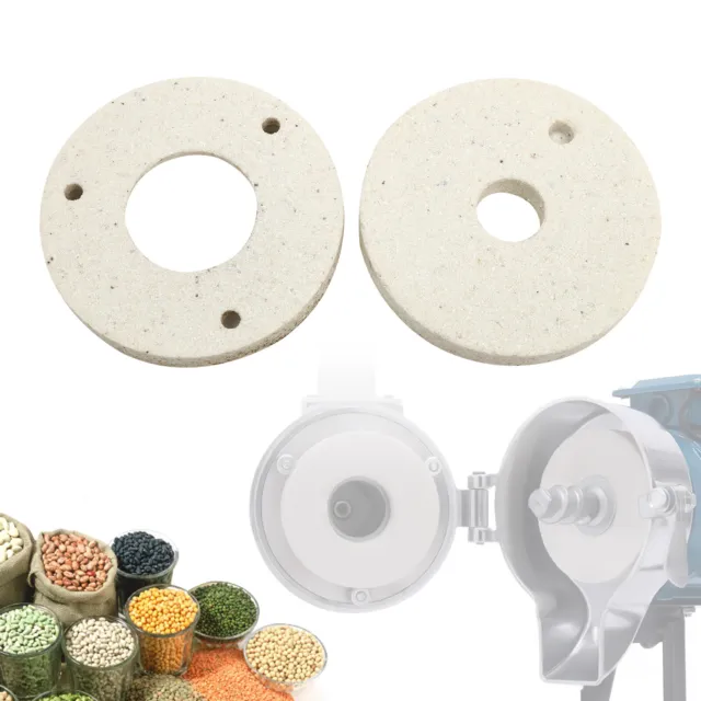 2PCS Grinding Sheets Discs for Electric Grain Mill Dry&Wet Grinder Machine