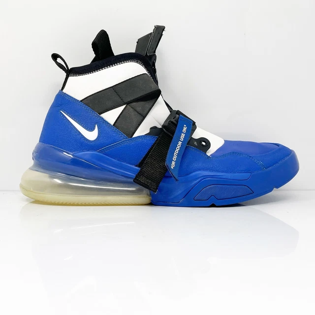 NIKE MENS AIR Force 270 Utility AQ0572 400 Blue Basketball Shoes