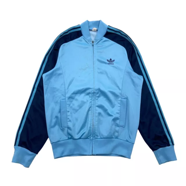 Adidas Originals ATP Track Jacket | Vintage 80s Tennis Sportswear Light Blue VTG