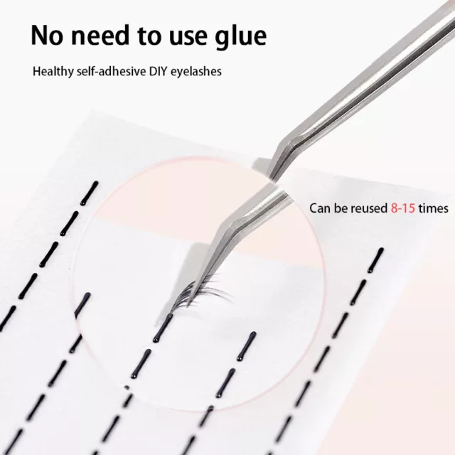 Self Adhesive Lash Strips For Fake Eyelashes No Glue Apply False Lashes Strips