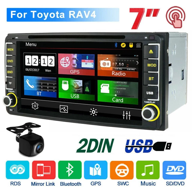 7" Car Stereo Radio CD DVD Player GPS Navi For Toyota RAV4 4Runner Highlander