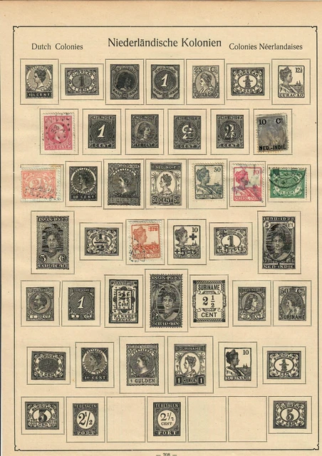 Briefmarken Nachlass Niederländische Kolonien