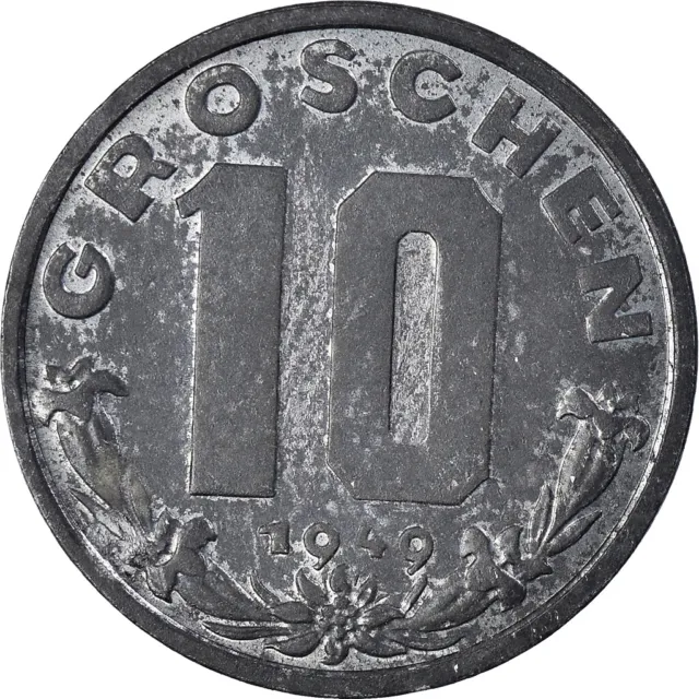 [#373477] Coin, Austria, 10 Groschen, 1949, VF, Zinc, KM:2874 2