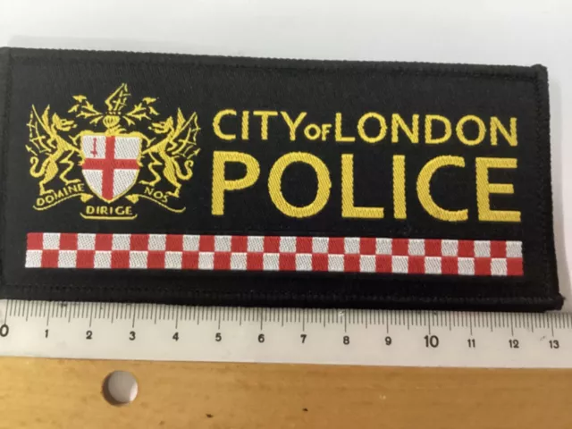 Polizei, Police,Abzeichen  der City of London Police, Patch, Klett, velcro