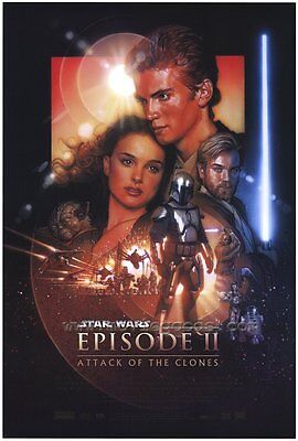 STAR WARS: EPISODE 2--ATTACK OF THE CLONES Movie POSTER 27x40