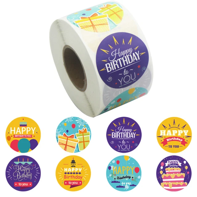 1 rolle Geburtstag Abdichtung Papier Aufkleber Geburtstag Dichtung Label Rolle