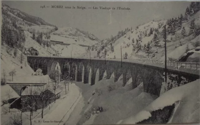Morez 39 CPA under / Below La Snow All Viaducts L'Evalude Good Condition