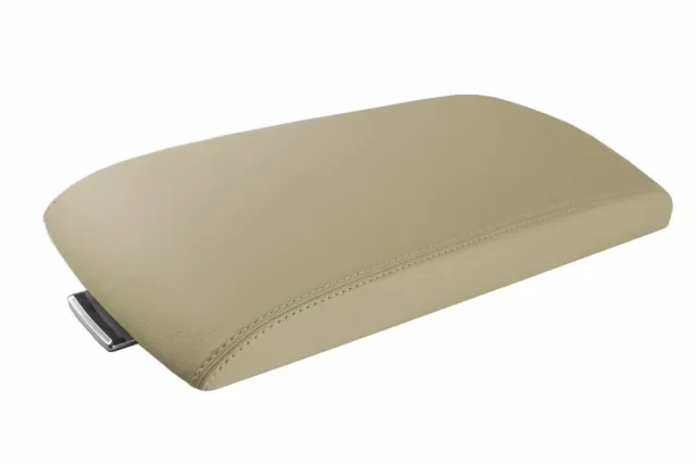 Fits 2009-2019 Ford Flex PVC Console Lid Pull Over Armrest Cover Beige