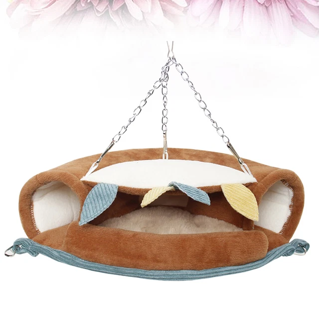 Cuccia Morbida Per Criceti E Piccoli Animali - Lettino Invernale In Peluche 10x10 Cm - Foto 4