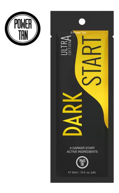 Power Tan Dark Start Ultra 250ml oder 20ml Bräunungslotion Beschleuniger Creme Sonnenliege 3