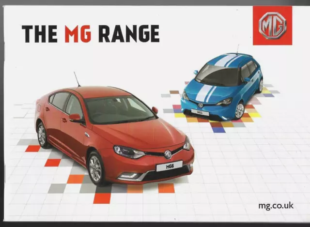 MG MG3 & MG6 2015 UK Market Sales Brochure Time Form Sport Style S TS TL