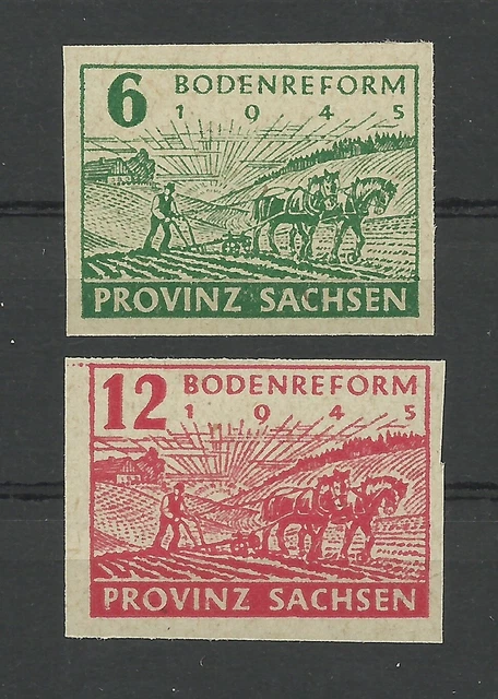 SBZ,  INTERESSANTER  "PROVINZ-SACHSEN"  SATZ,  Mi.Nr.: 85-86,  POSTFRISCH / **